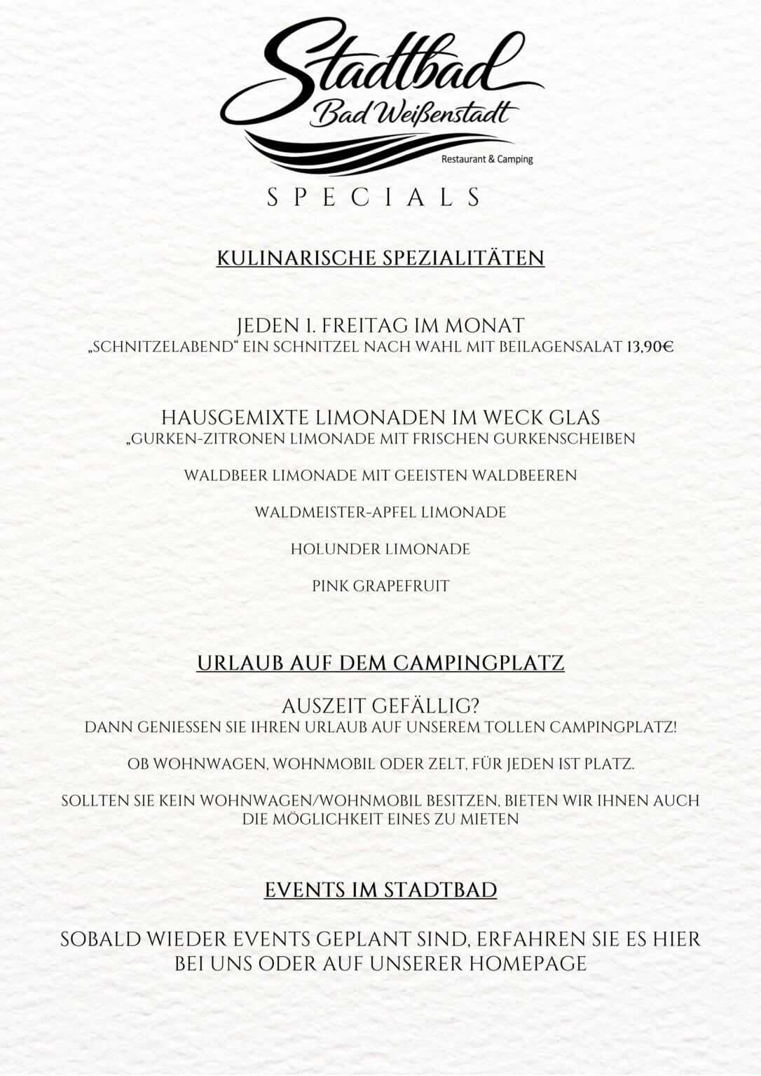 Speisekarte Neues Layout Seite 9 Specials